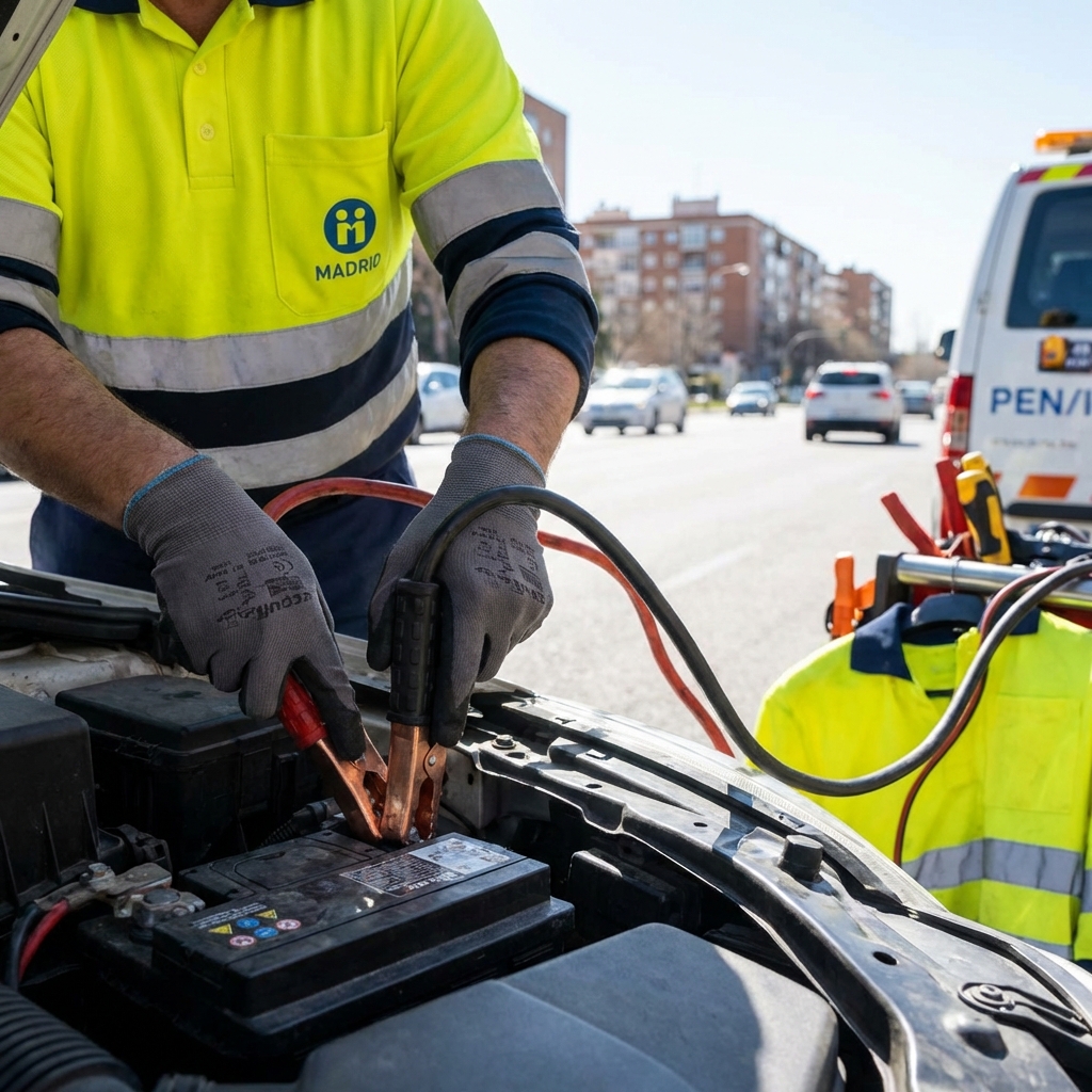 Madrid jump start technician
